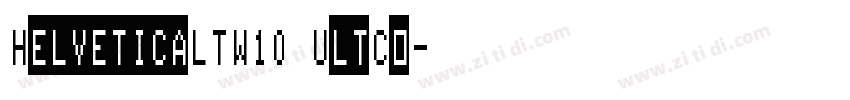 HelveticaLTW10 UltCo字体转换